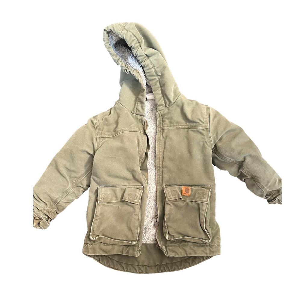 Carhartt  Olive Green Toddler Jacket, 3T
